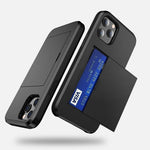 TPU cover med plads til kort - iPhone 12 - phone-covers.dk