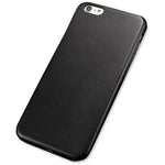 Læderlook bagcover sort - iPhone 7/8