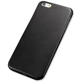 Læderlook bagcover sort - iPhone 7/8