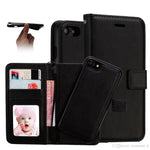 2-i-1 wallet cover med magnet - Sort - iPhone 6/6S